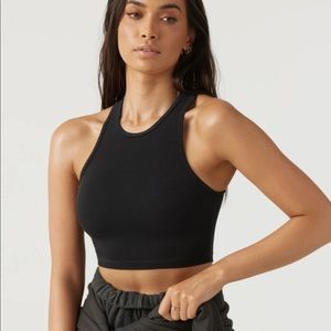 Joah brown high rise crop top
